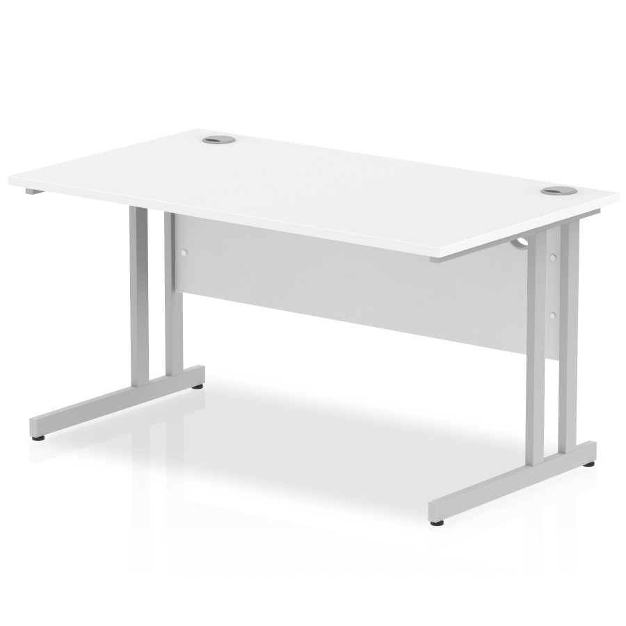 Rayleigh Cantilever 800mm Deep Straight Office Desk